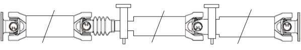 MB. Sprinter, VW Crafter, 2006-2013, zd. kardanska gred