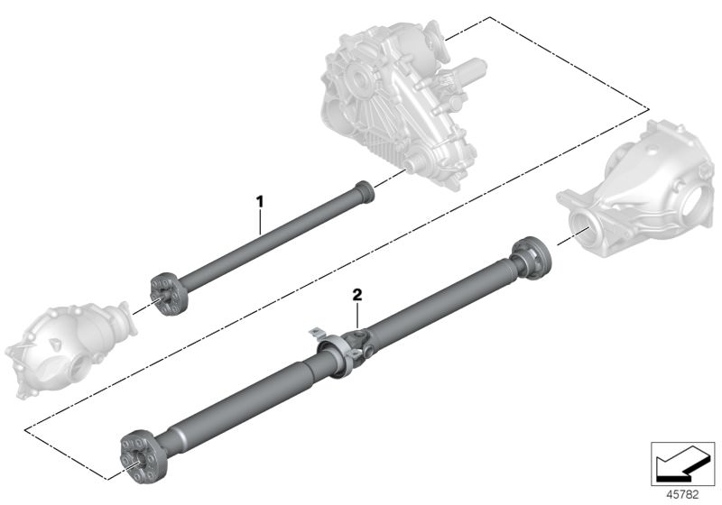 BMW X5 (E53),3.0d,3.0i,4.4i,4.8is, zd. kardanska gred