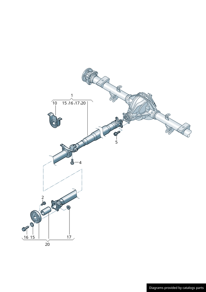 VW Crafter 2017-, L=2661mm, kardanska gred