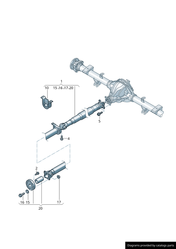 VW Crafter 2017-, L=2661mm, kardanska gred